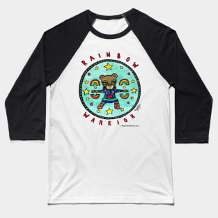 Rainbow Warrior - Bear - Animals of Inspiration series Baseball T-Shirt